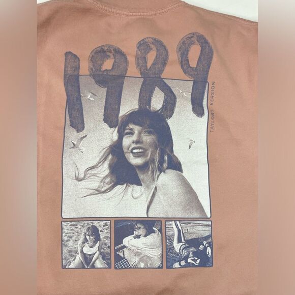 Taylor Swift 1989 Taylor’s Version Graphic Sweatshirt Women XXL Pink Music - Picture 2 of 9